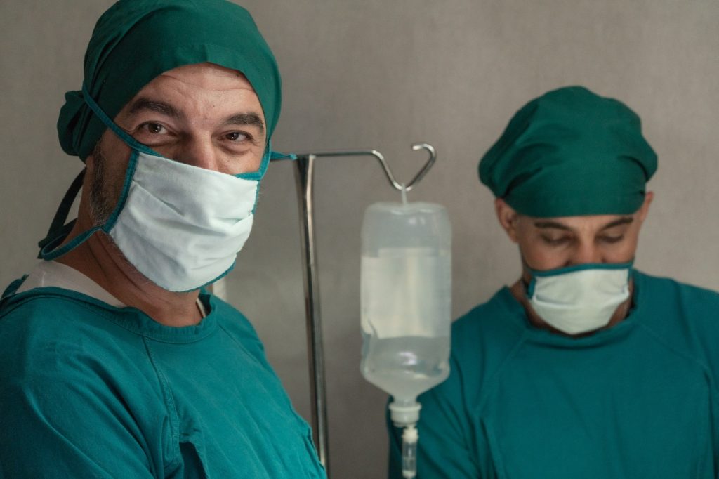 Portrait of the surgeon looking at camera